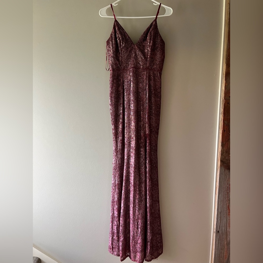 Sparkly burgundy formal